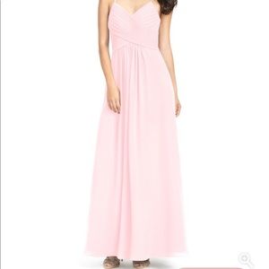 Azazie Haleigh size 4, in Blushing Pink. Worn once